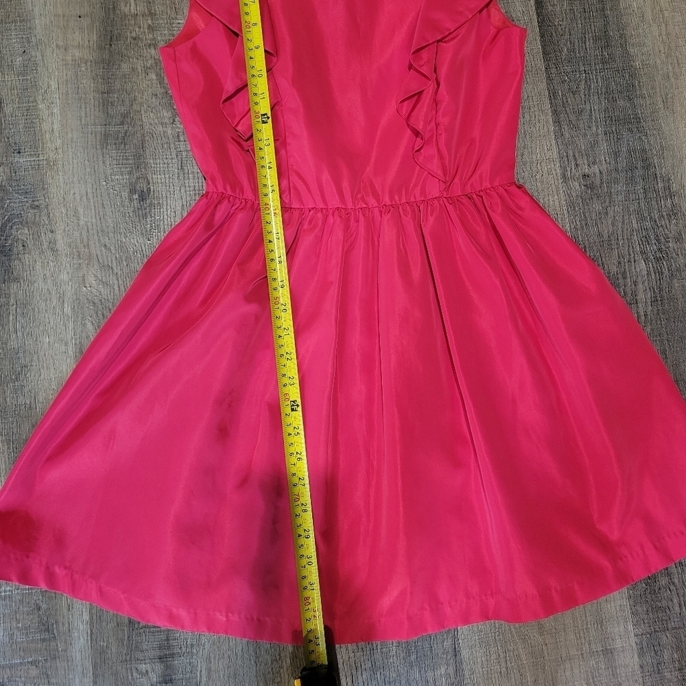 ZARA Red Ruffle Dress - Picture 9 of 11